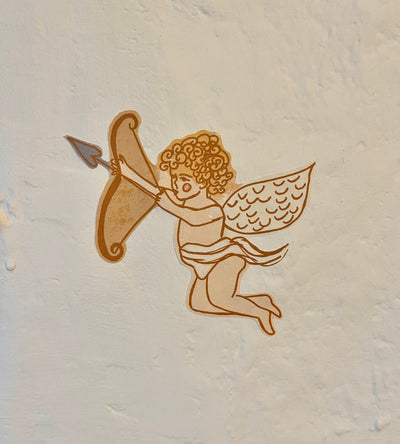 The Cherubs fabric wall stickers — additional product photo of the design