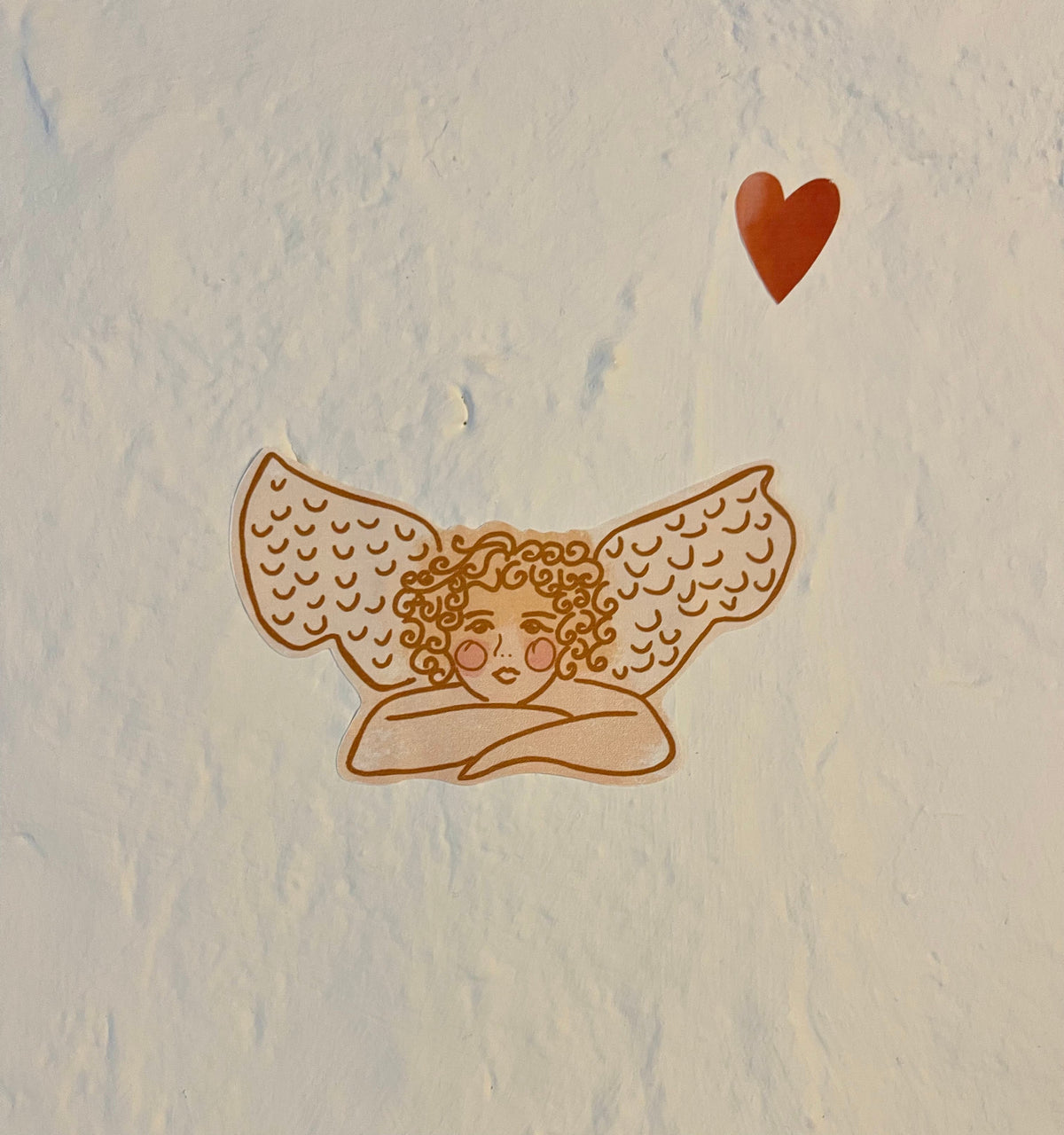 The Cherubs fabric wall stickers — additional product photo of the design, view 2