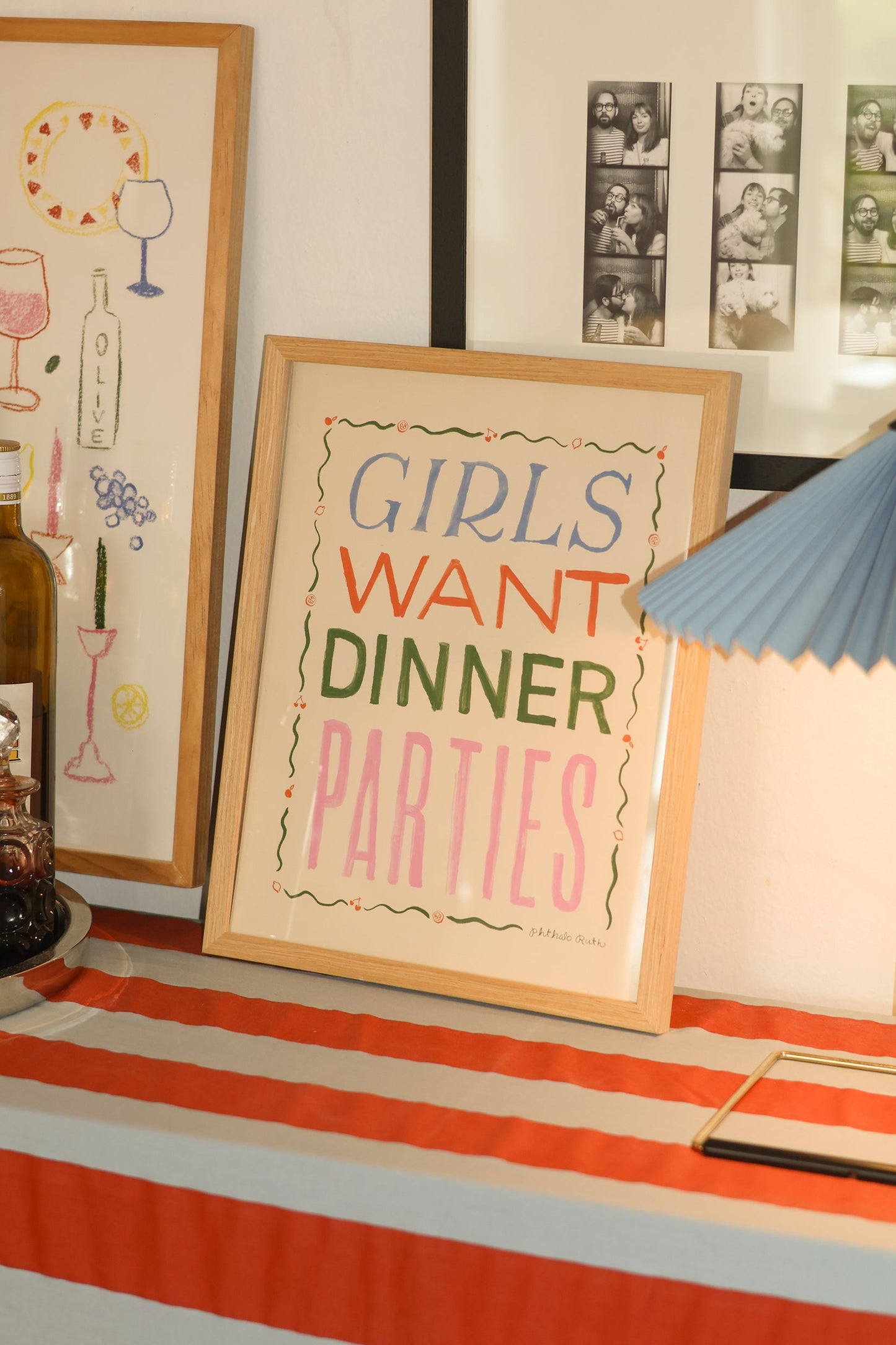 Girls Want Dinner Parties Art Print
