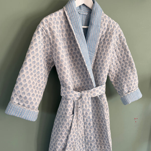 Children's Blue Pomily Dressing Gown