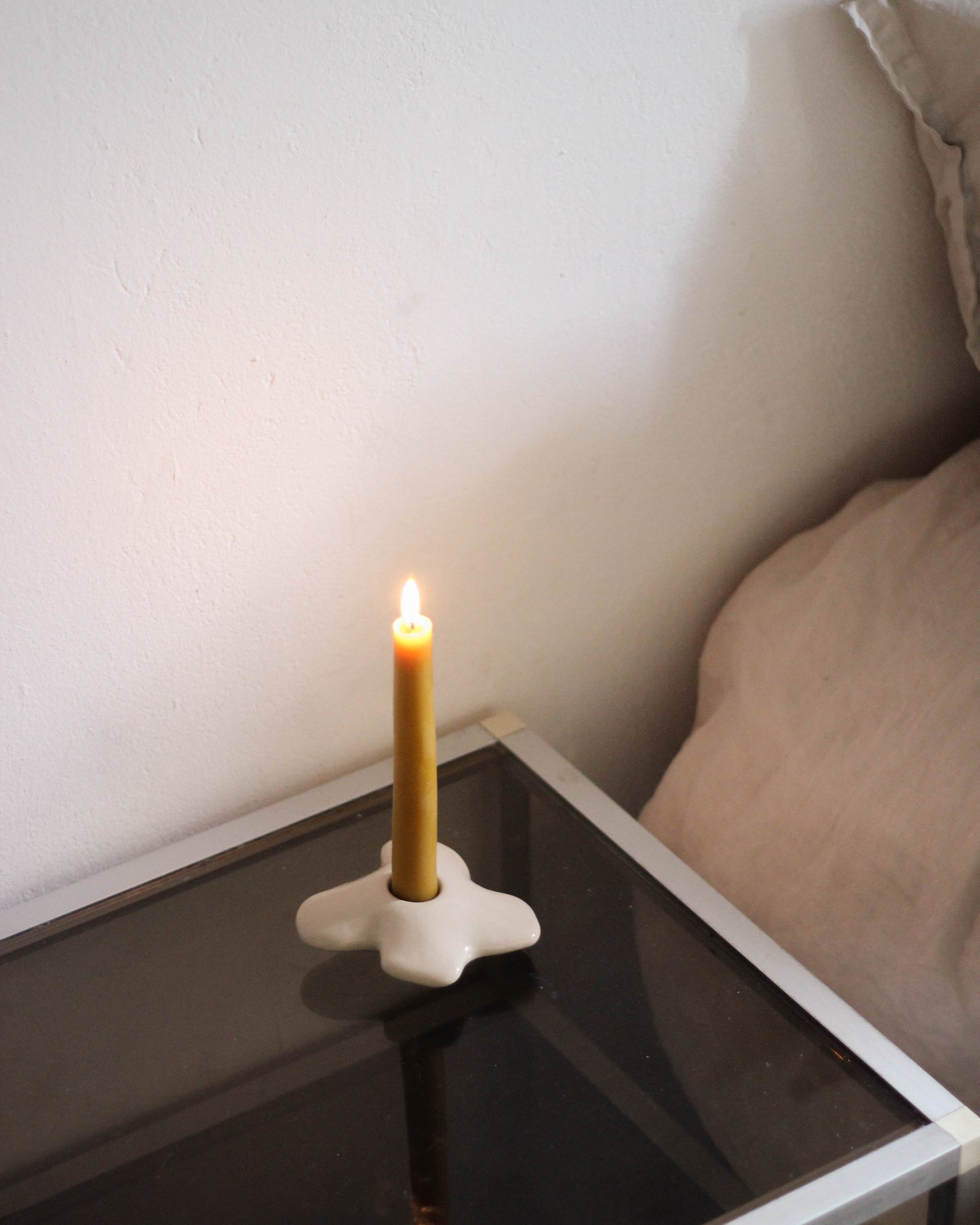 Pansies - Single Candle Holder