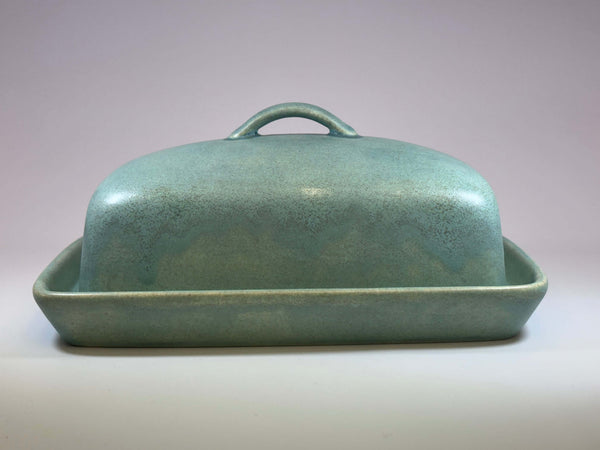 stoneware cornish copper butter dish