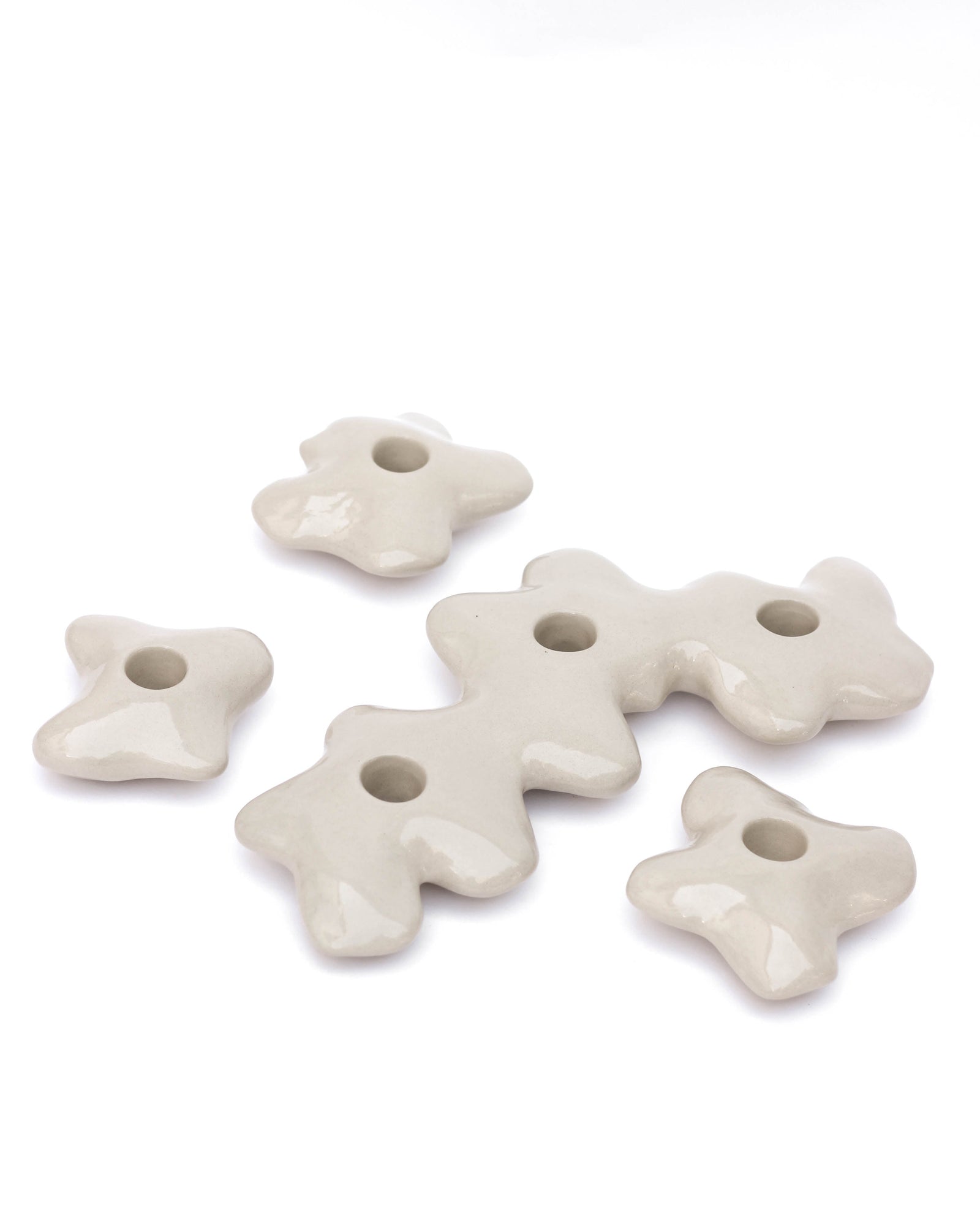 Pansies - Triple Candle Holder