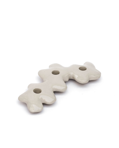 Pansies - Triple Candle Holder