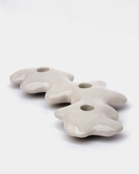 Pansies - Triple Candle Holder
