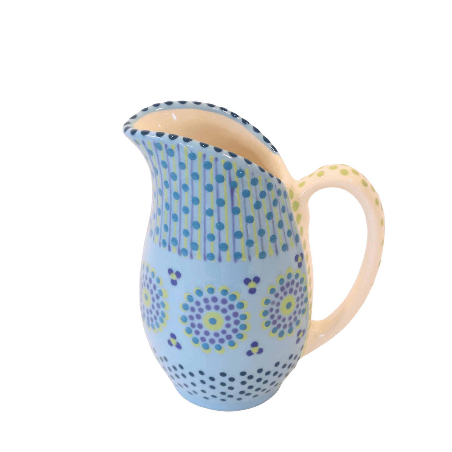 Load image into Gallery viewer, Plump Jug - Pale Blue with Spots
