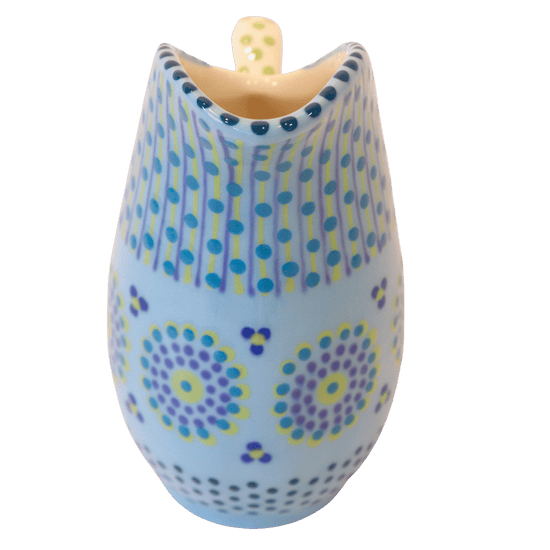 Load image into Gallery viewer, Plump Jug - Pale Blue with Spots
