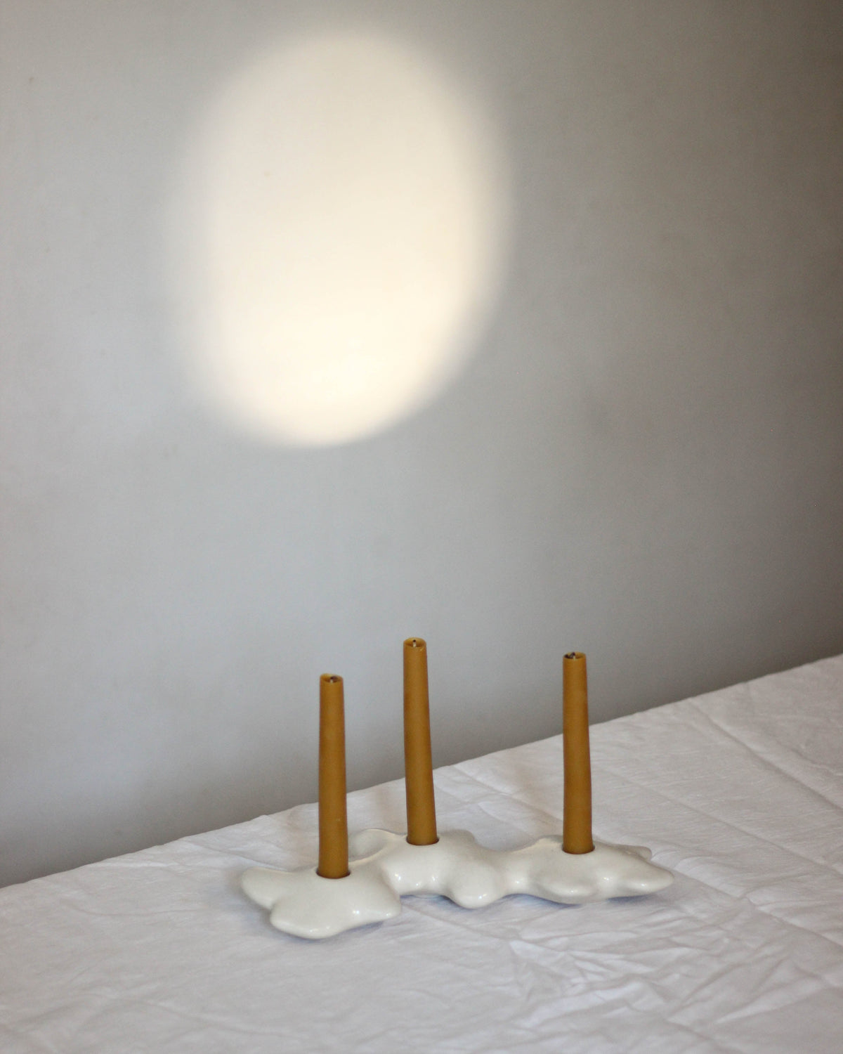 Pansies - Triple Candle Holder