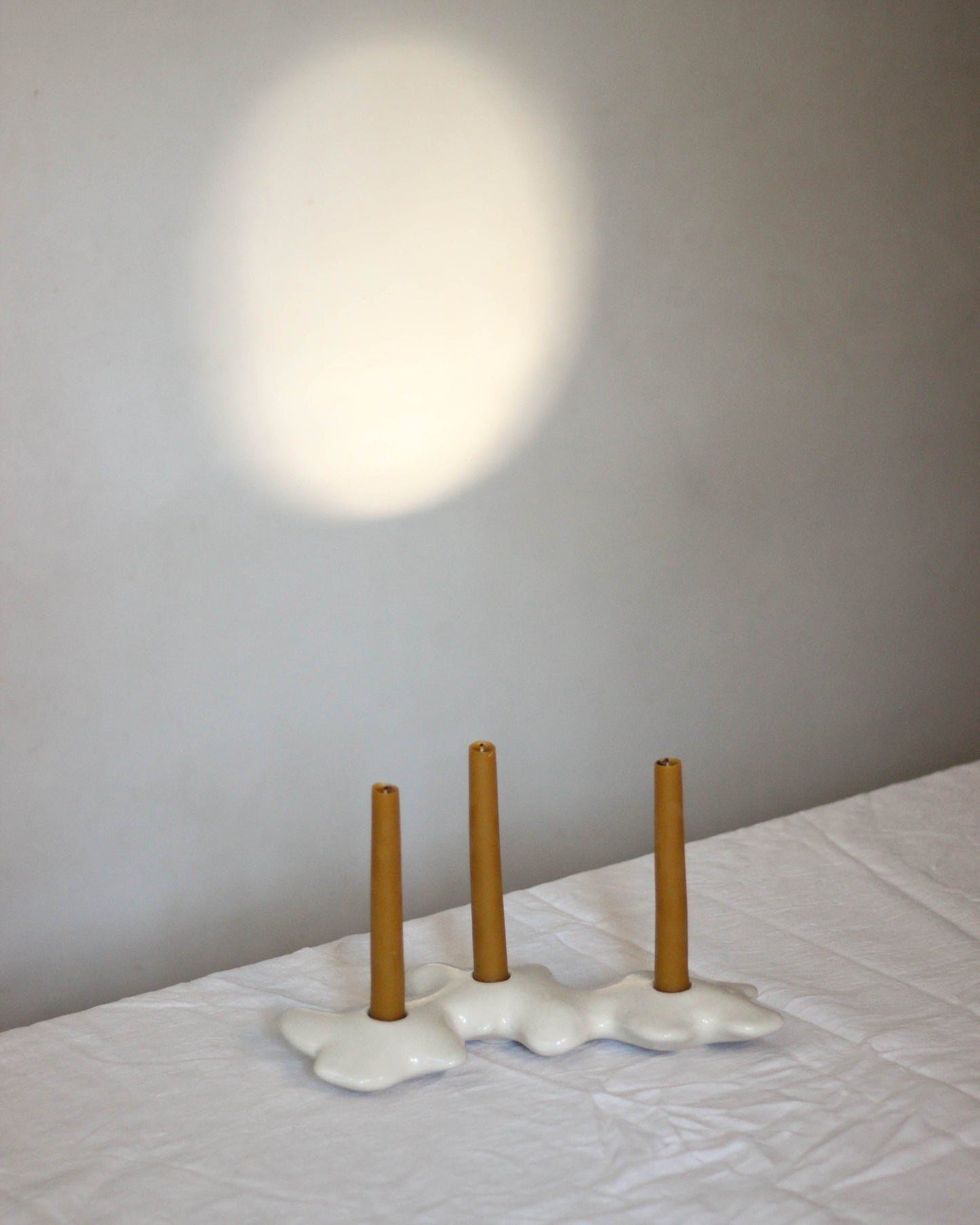 Pansies - Triple Candle Holder