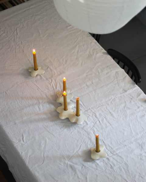 Pansies - Triple Candle Holder