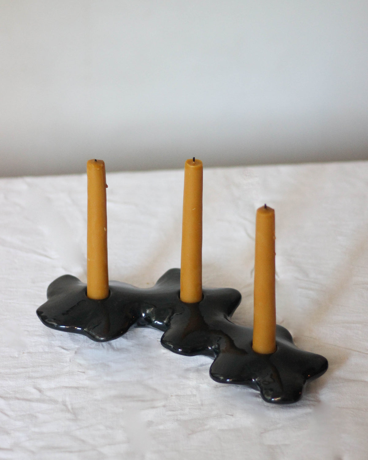 Pansies - Triple Candle Holder