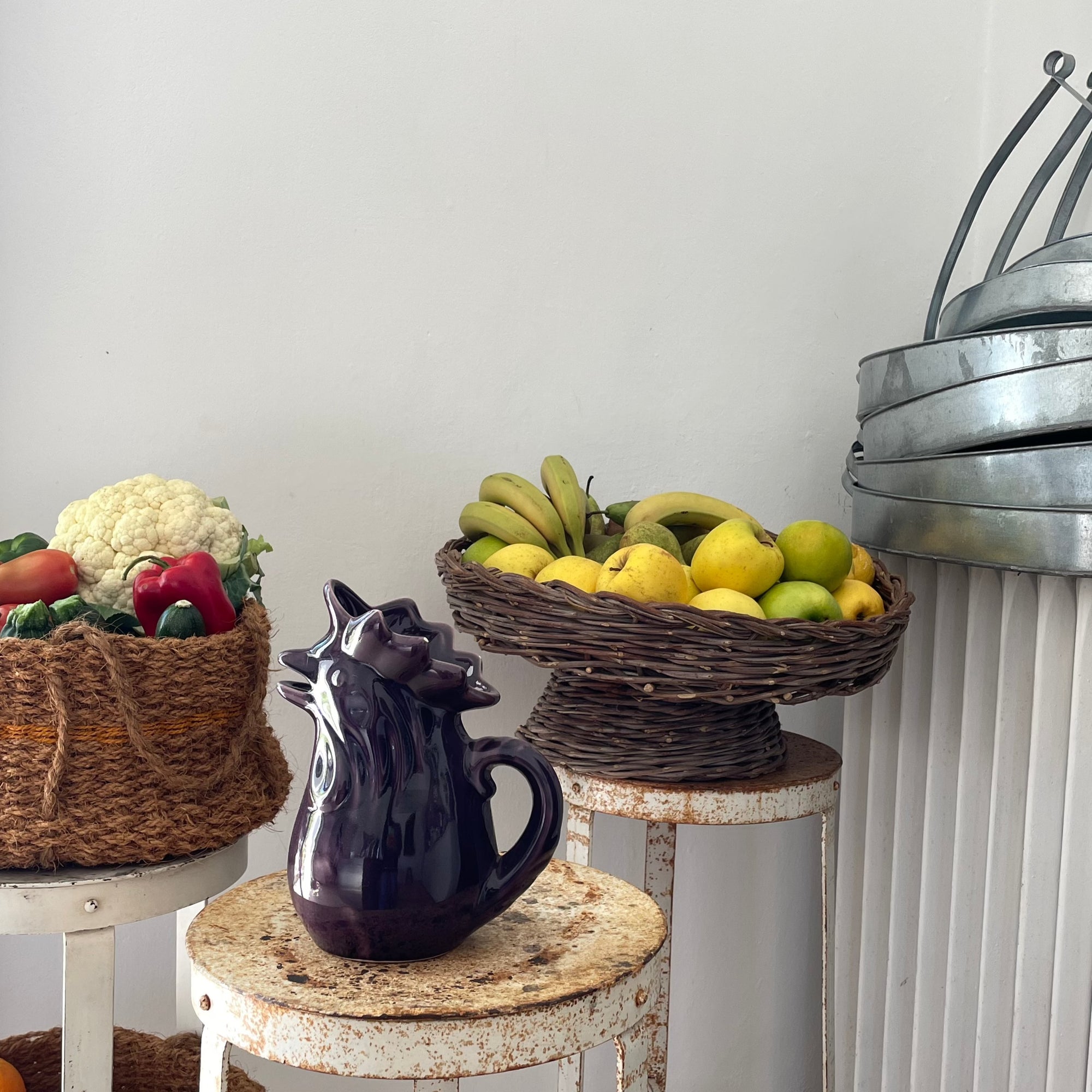 Galvanised Steel Tray With High Handle