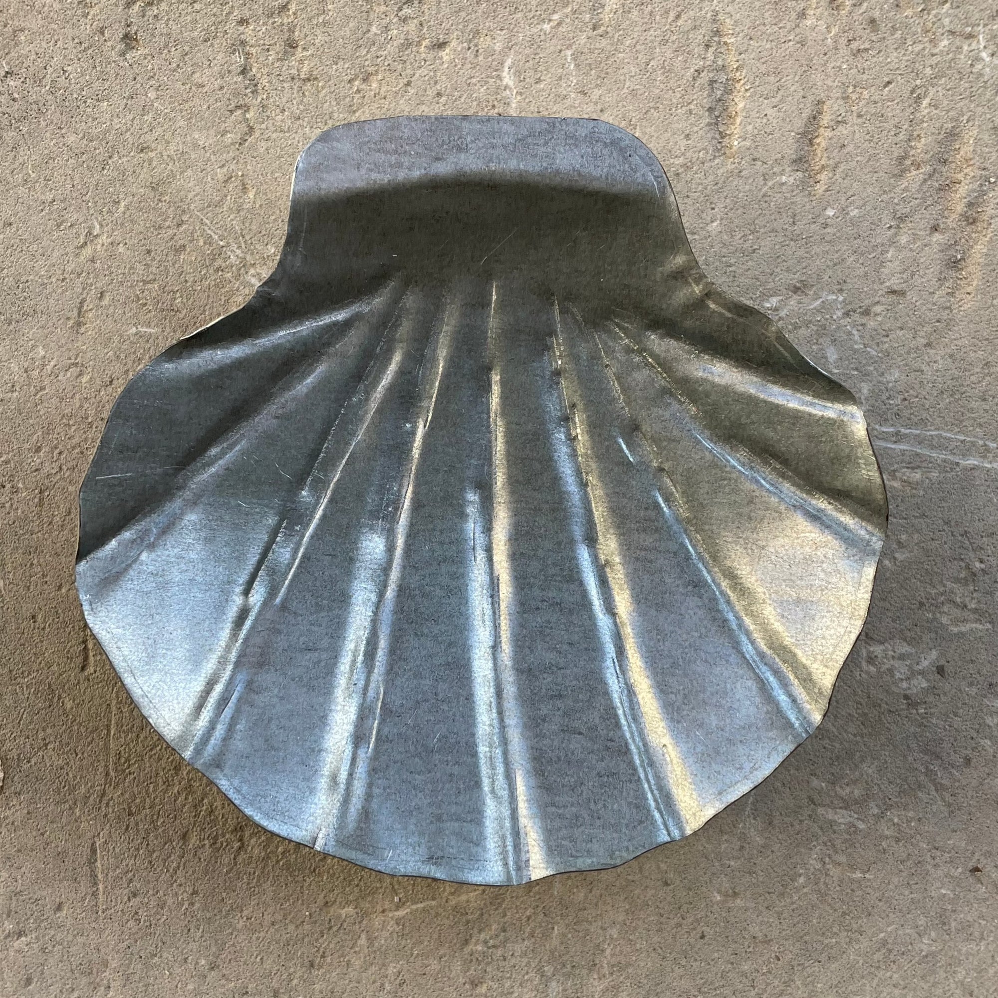 Small Hand-wrought Aluminium Shell Bowl