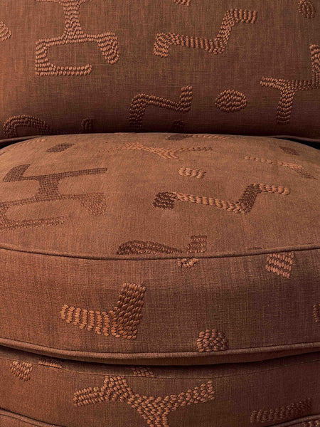 Elio Armchair, Raphia, Powder