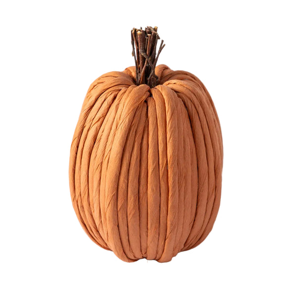 Large pale orange paper pumpkin