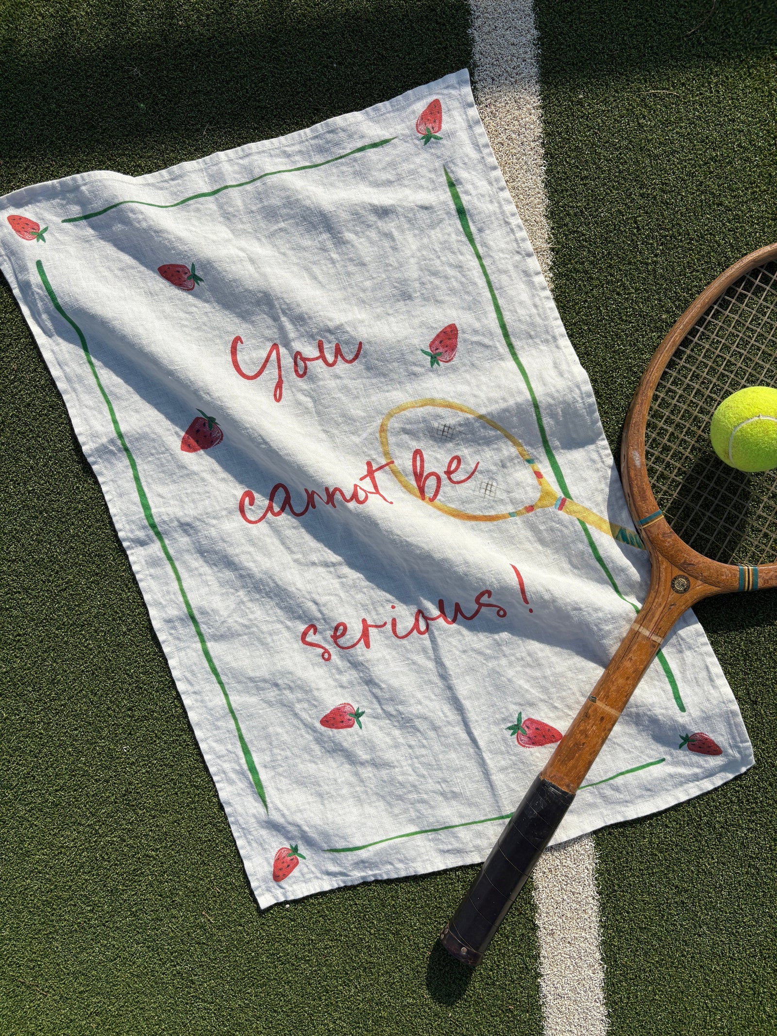 You Cannot be Serious! - Tennis Linen Teatowel