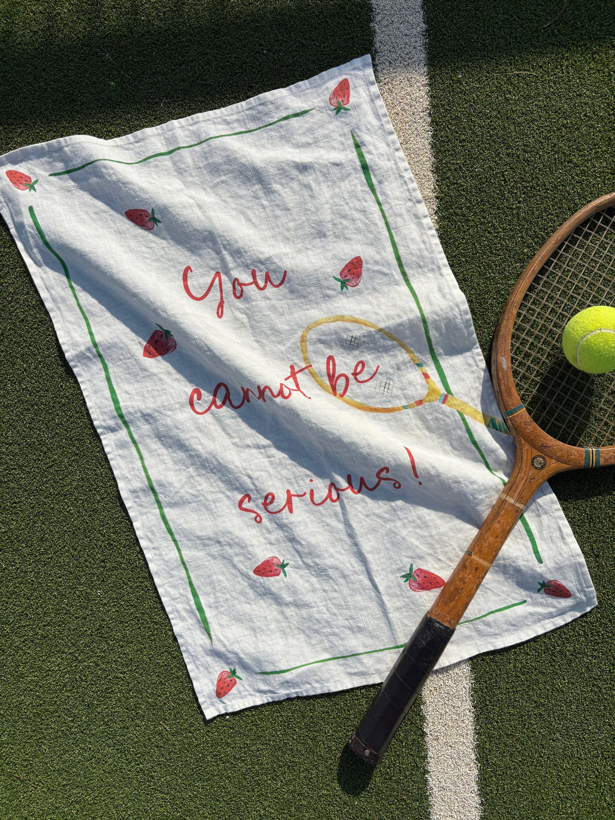 You Cannot be Serious! - Tennis Linen Teatowel