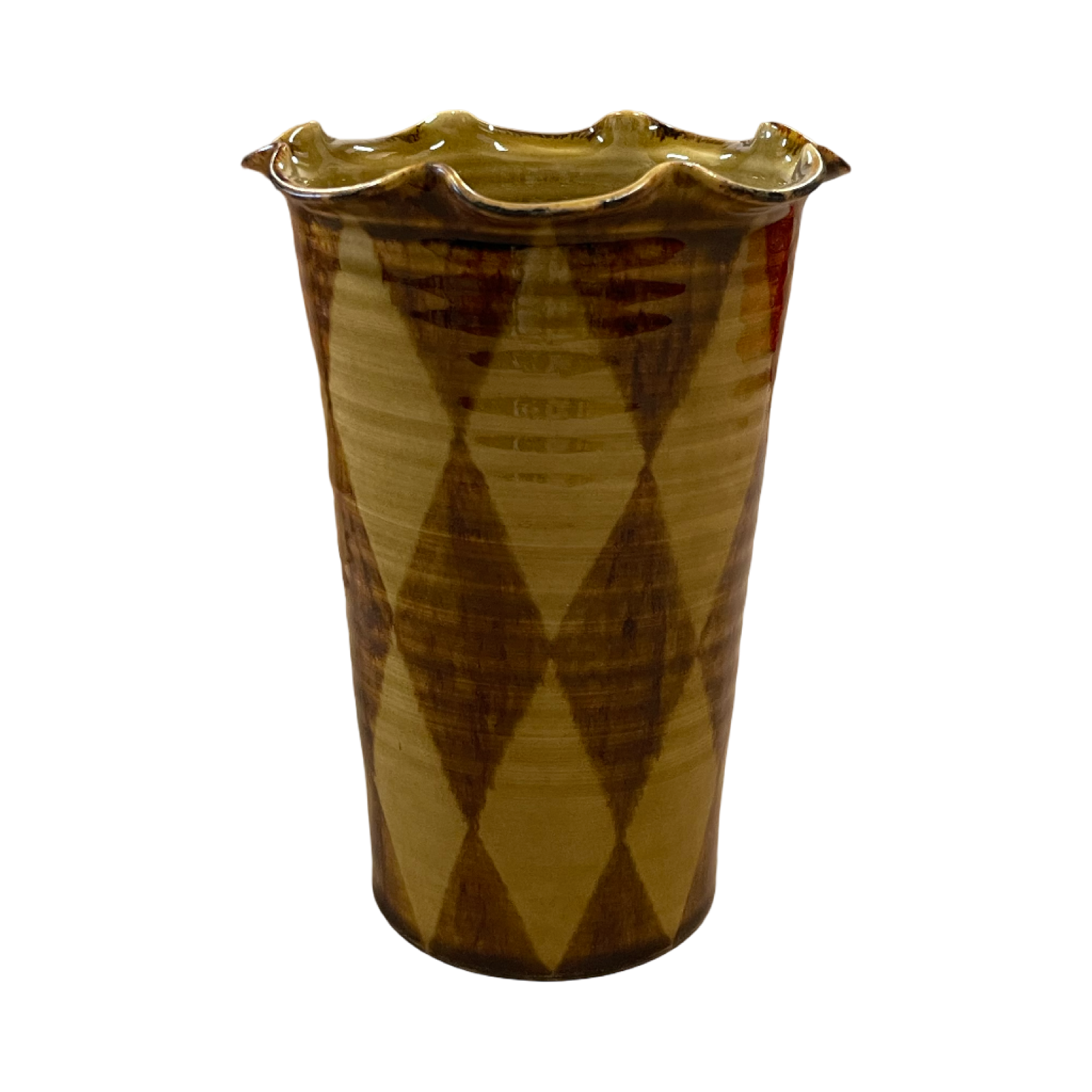 Honey Glaze Circus Vase - Large
