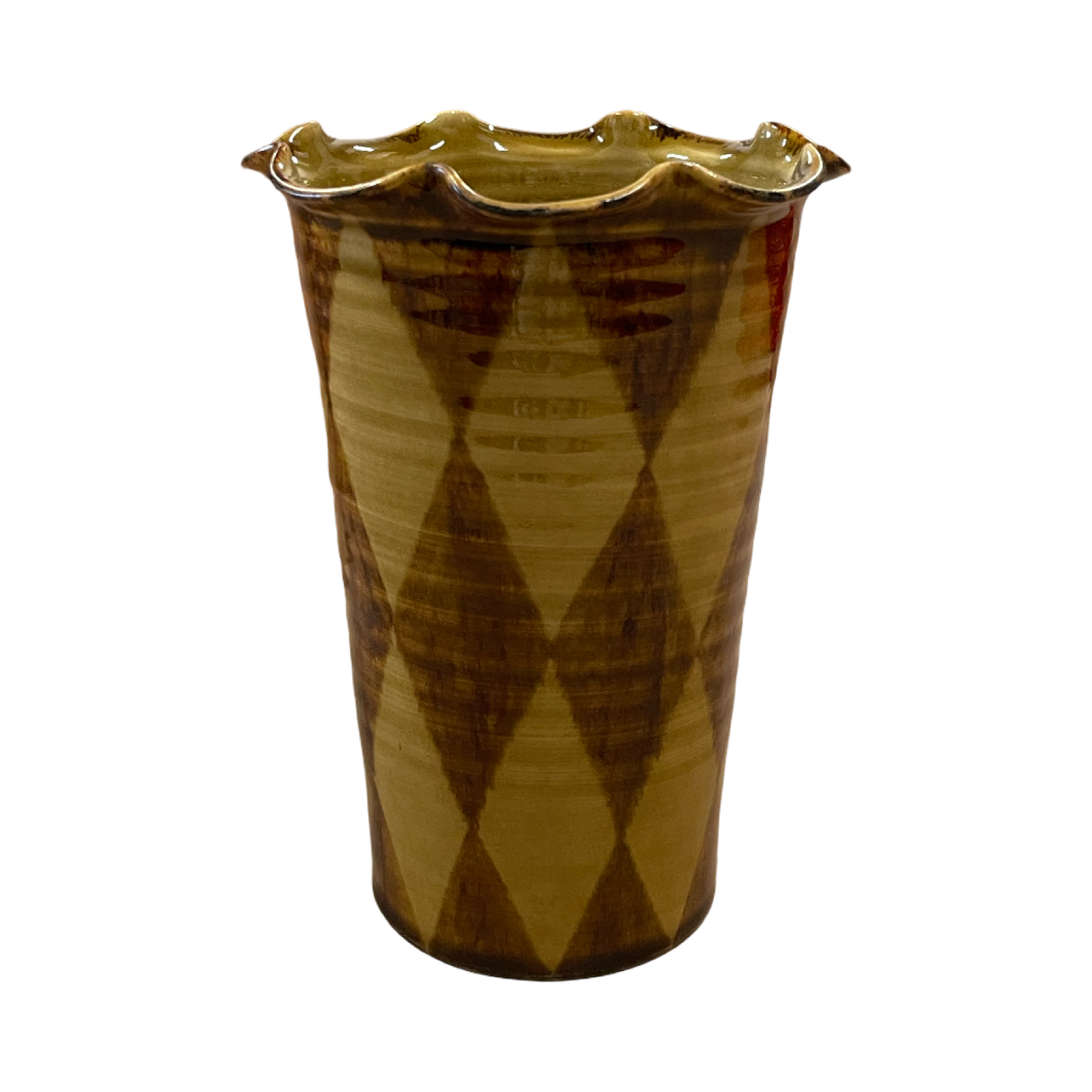 Honey Glaze Circus Vase - Large