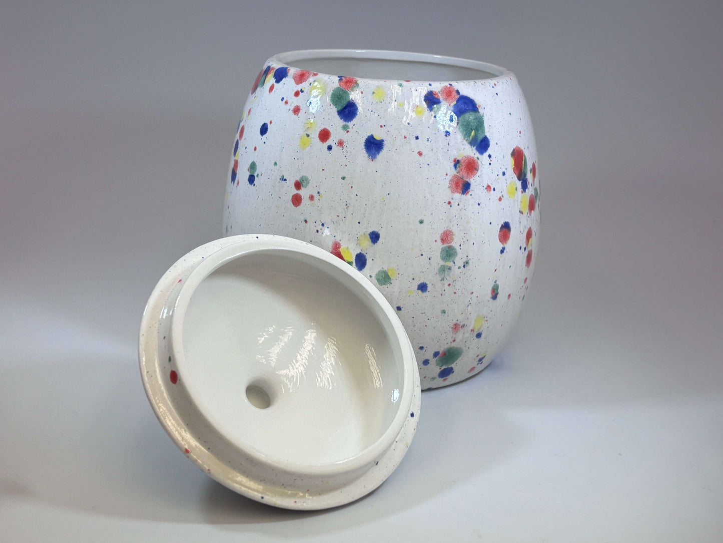 Cookie/Biscuit Jar Canister Celebration Glaze
