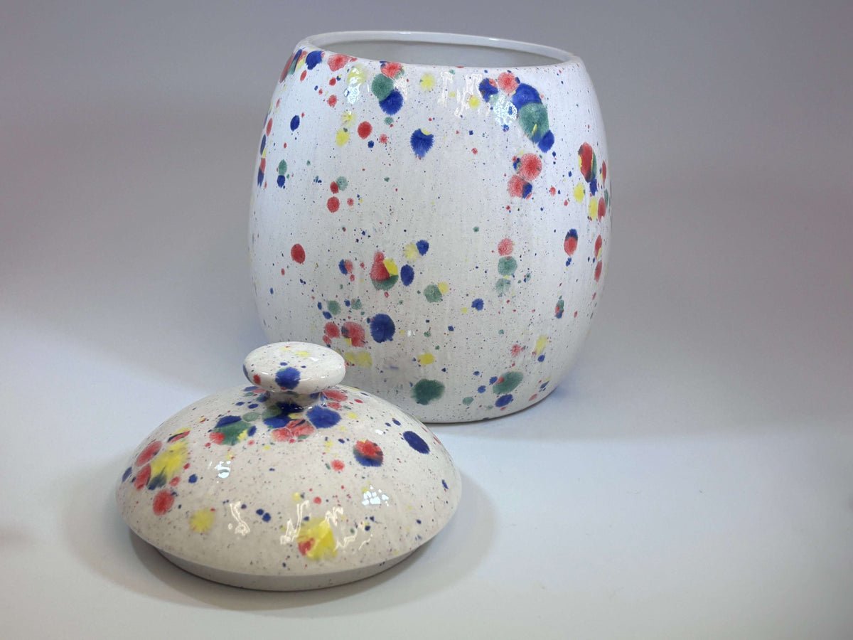 Cookie/Biscuit Jar Canister Celebration Glaze