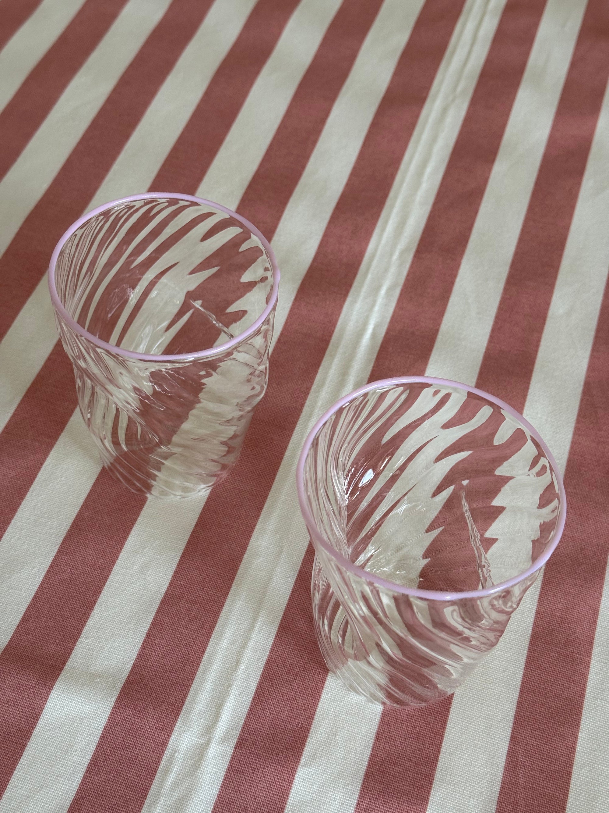 The Adrienne Murano Tumbler in Pink, Set of Four