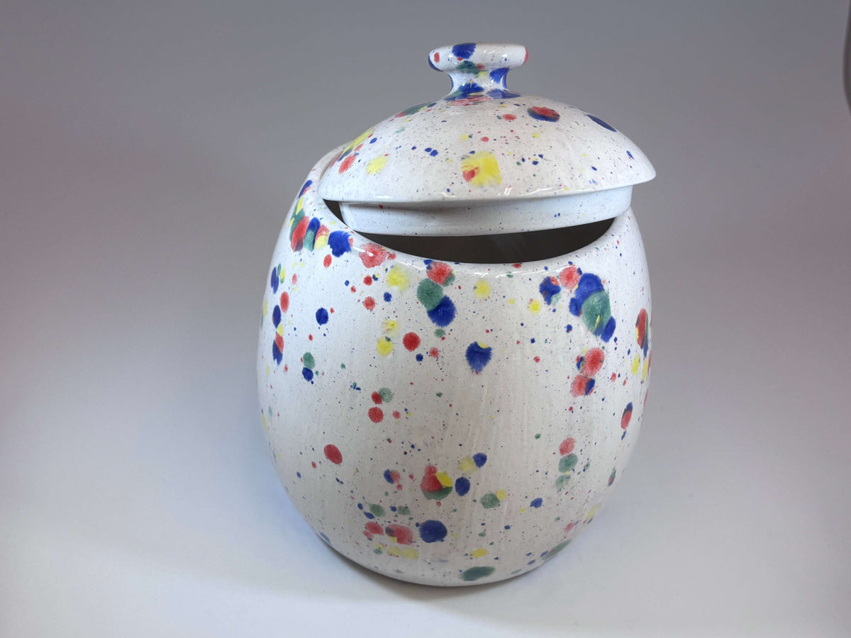Cookie/Biscuit Jar Canister Celebration Glaze