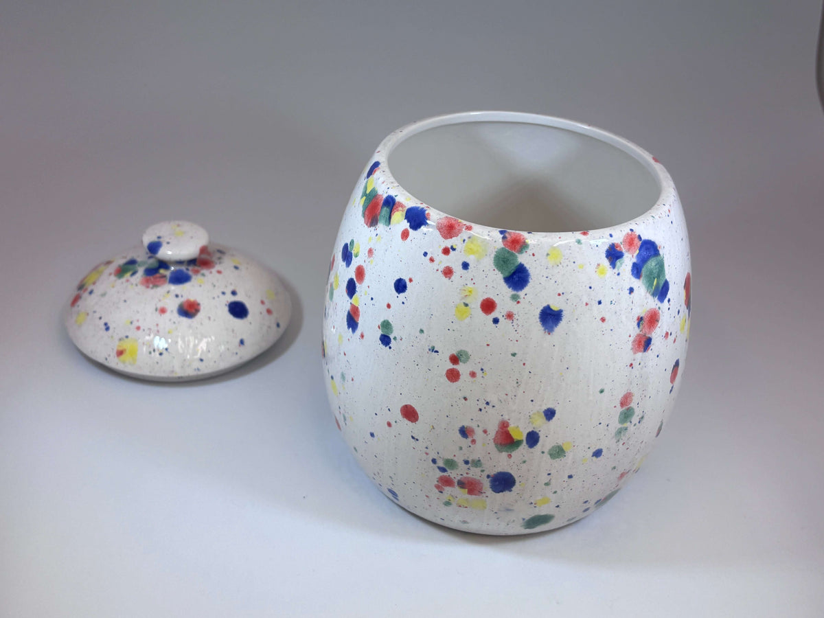 Cookie/Biscuit Jar Canister Celebration Glaze