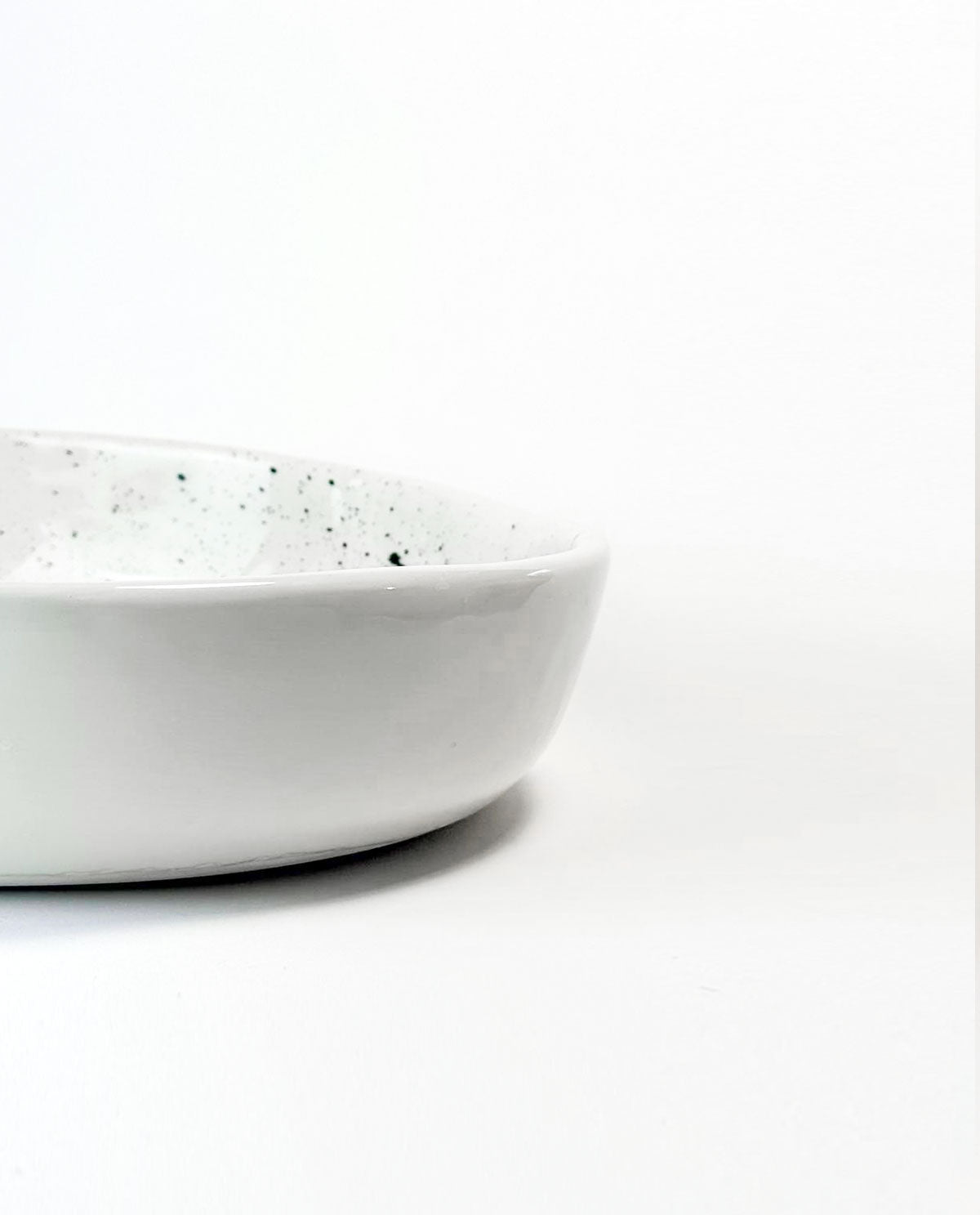 White GREEK ceramic bowl on a white background