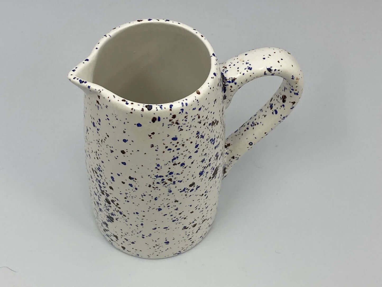 Milk Jug Speckled Blue Glaze