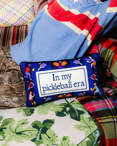 Pickleball Era Needlepoint Pillow - Furbish Studio