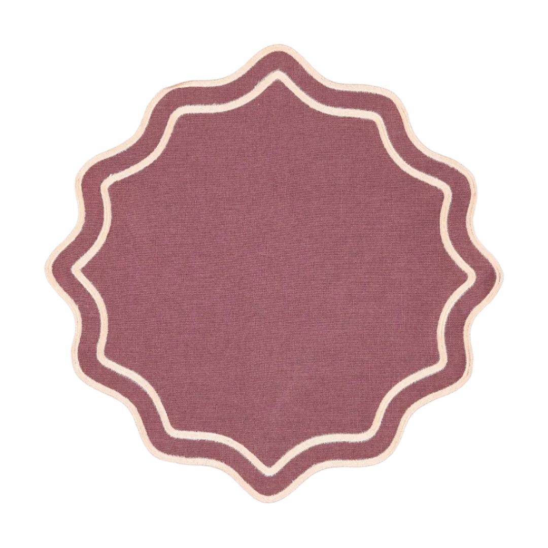Bloom Placemat, Purple with Baby Pink