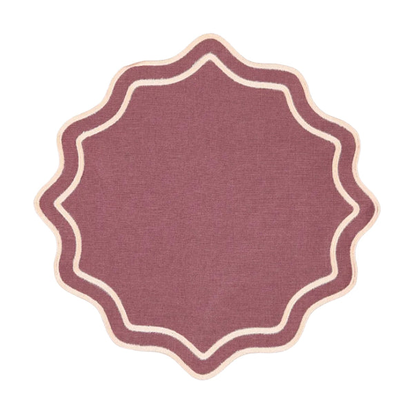 Bloom Placemat, Purple with Baby Pink