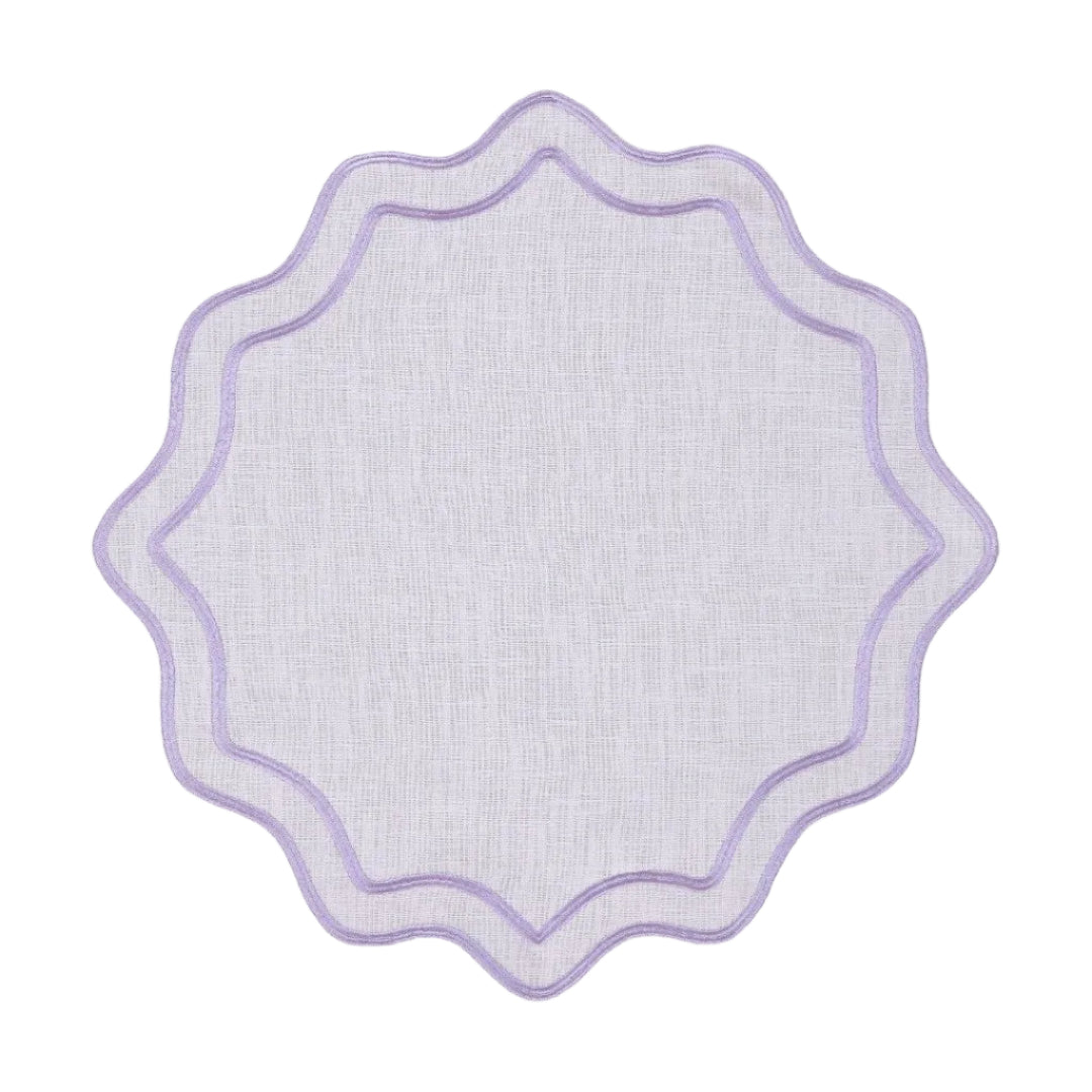 Bloom Placemat, Violet with Violet