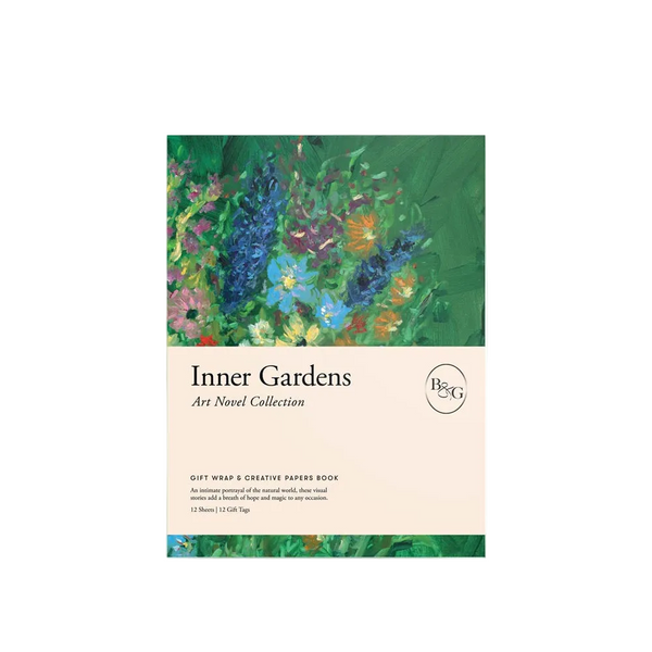 Inner Gardens Gift Wrap & Creative Papers Book