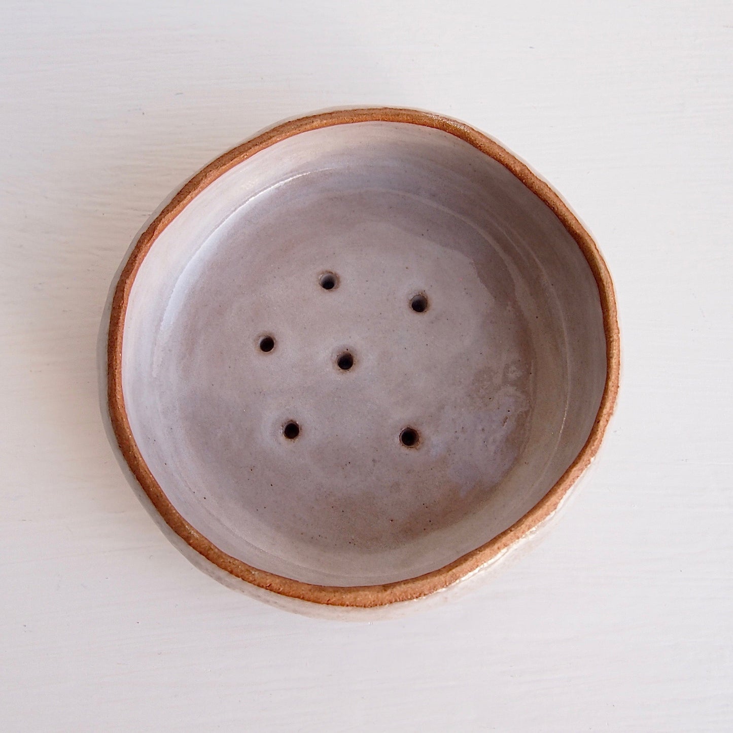 Handmade White Ceramic Soap Dish In Different Finishes