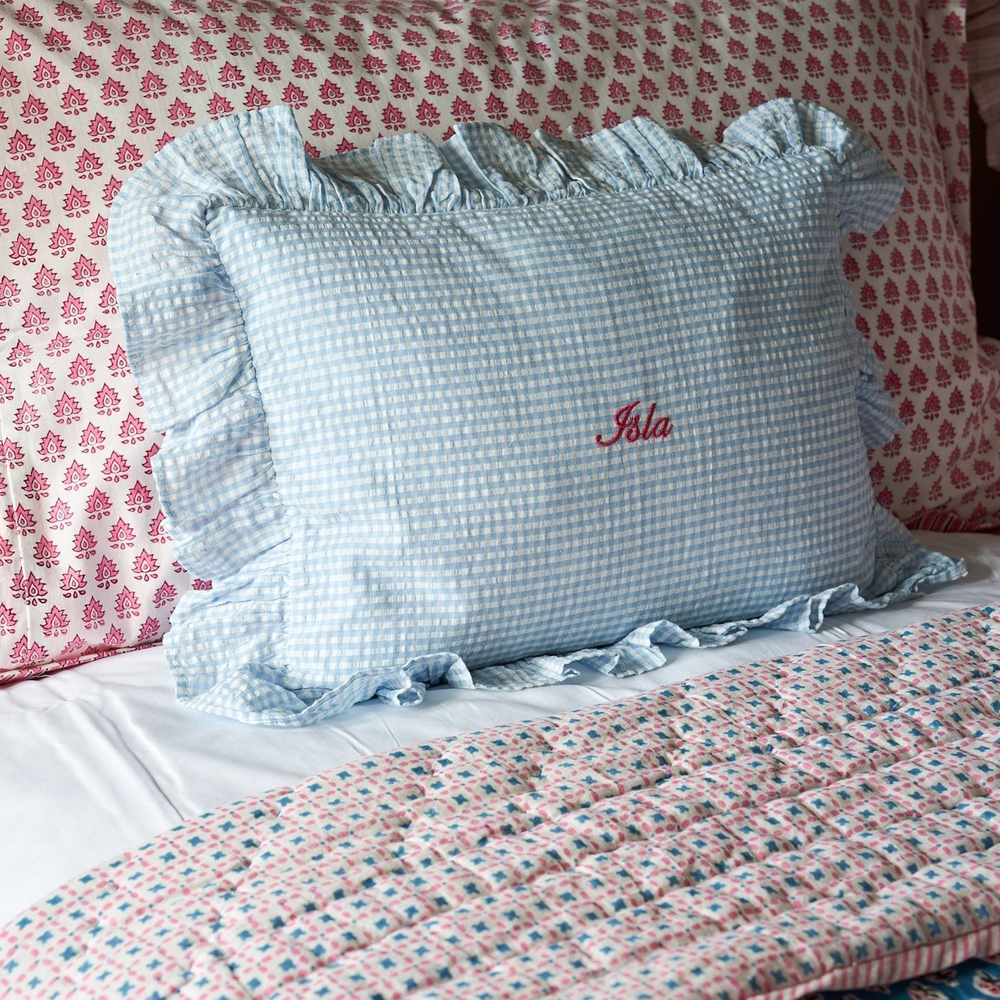 Teal Ditsy Quilt