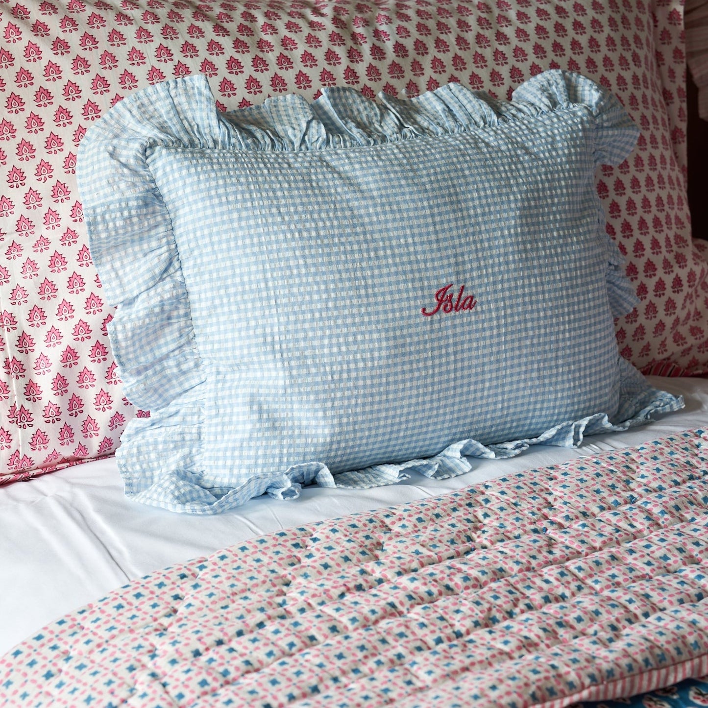 Teal Ditsy Quilt