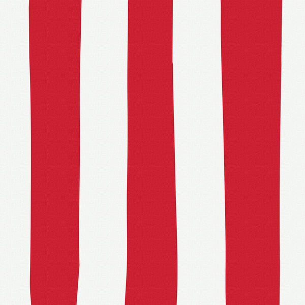 Jam red & white stripe printed shade