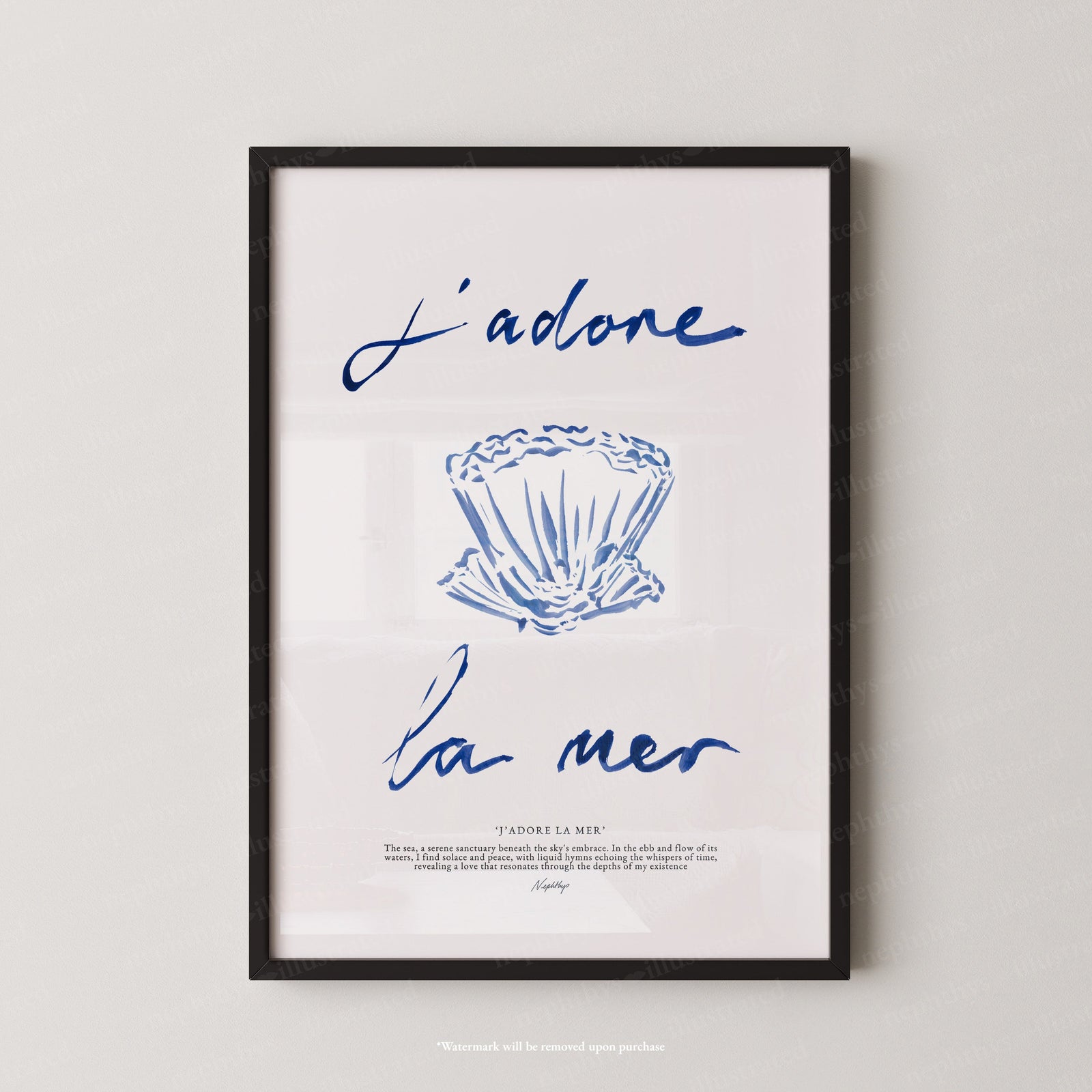 J'adore La Mer (Brushstroke)