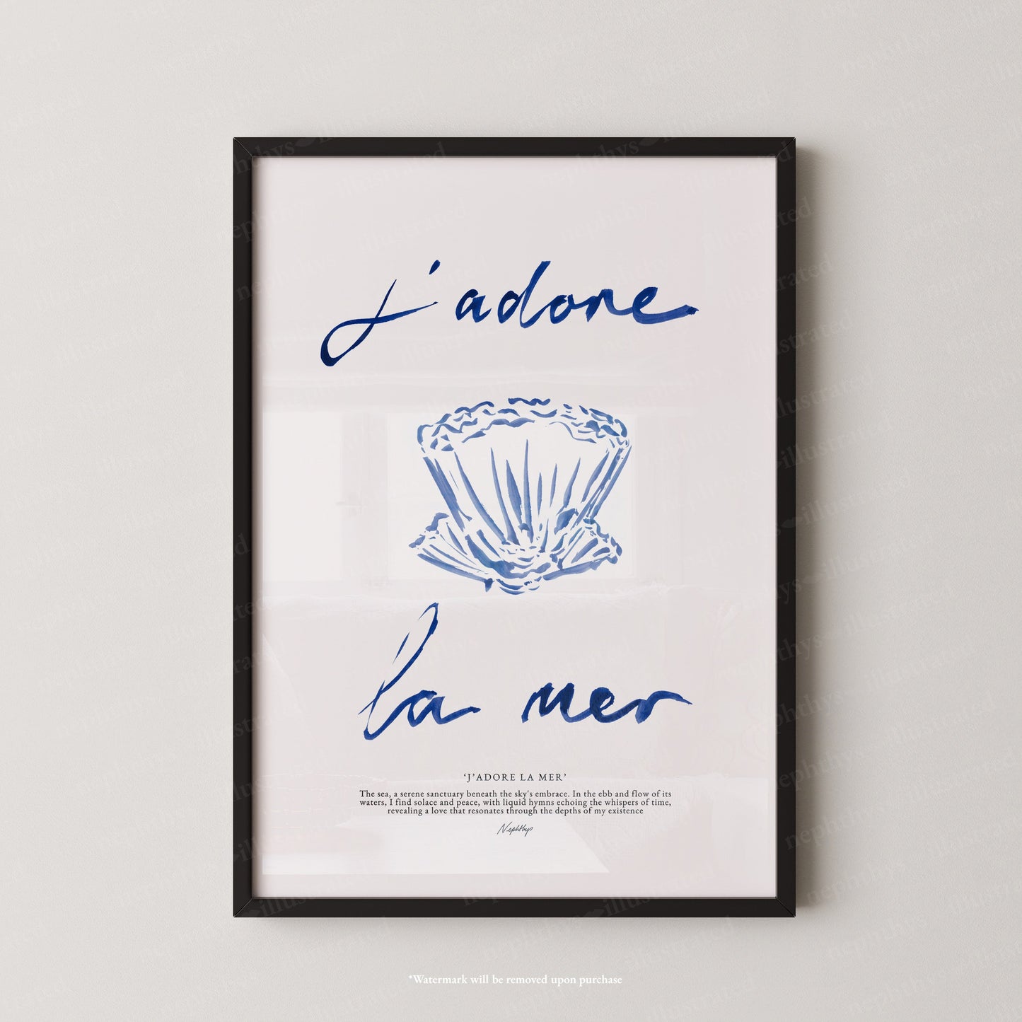 J'adore La Mer (Brushstroke)