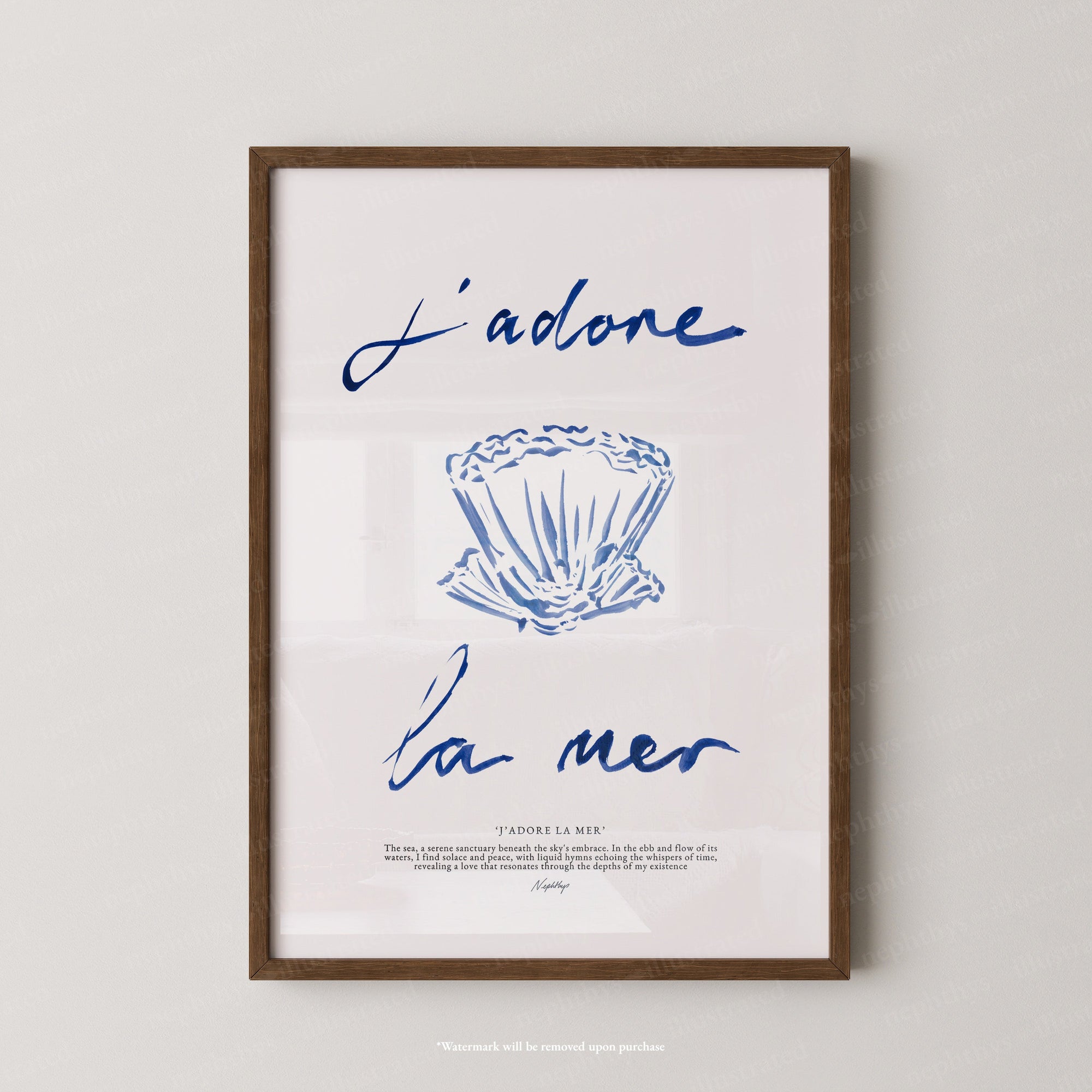 J'adore La Mer (Brushstroke)