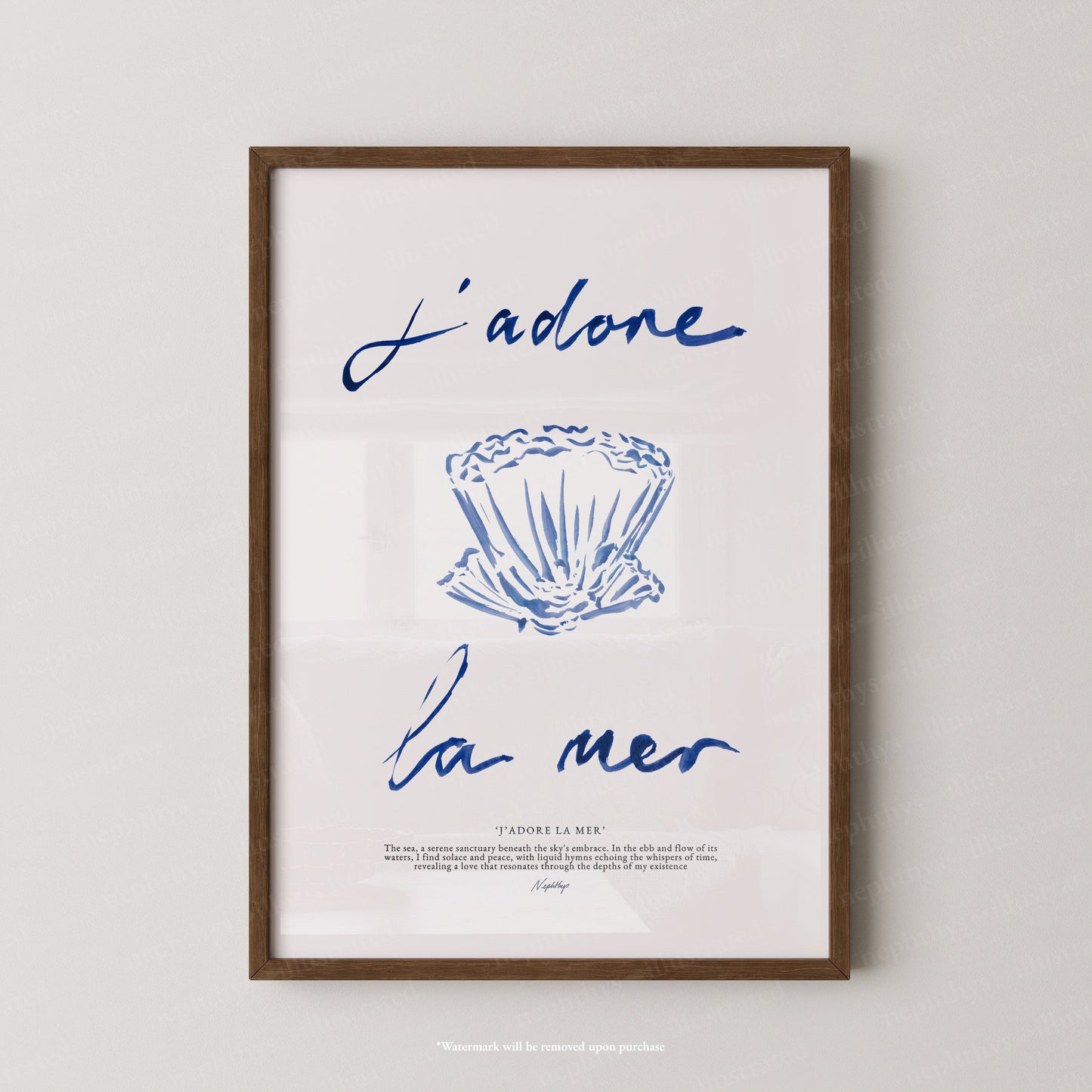 J'adore La Mer (Brushstroke)