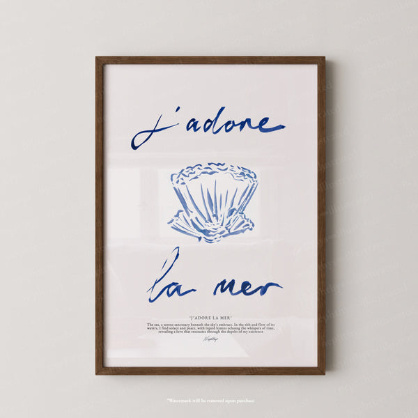 J'adore La Mer (Brushstroke)