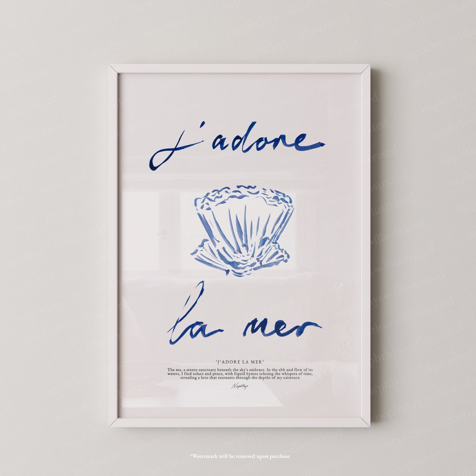 J'adore La Mer (Brushstroke)