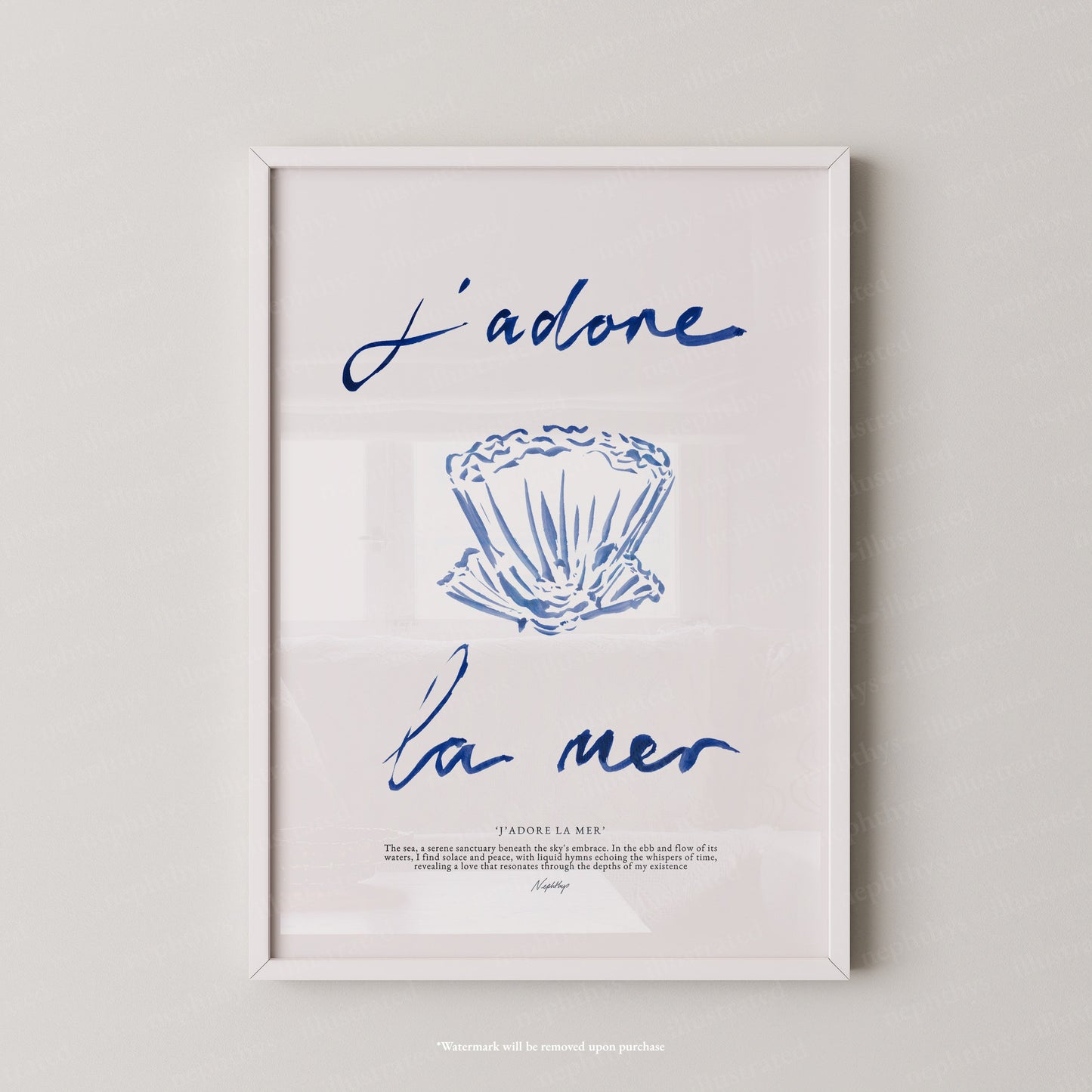 J'adore La Mer (Brushstroke)