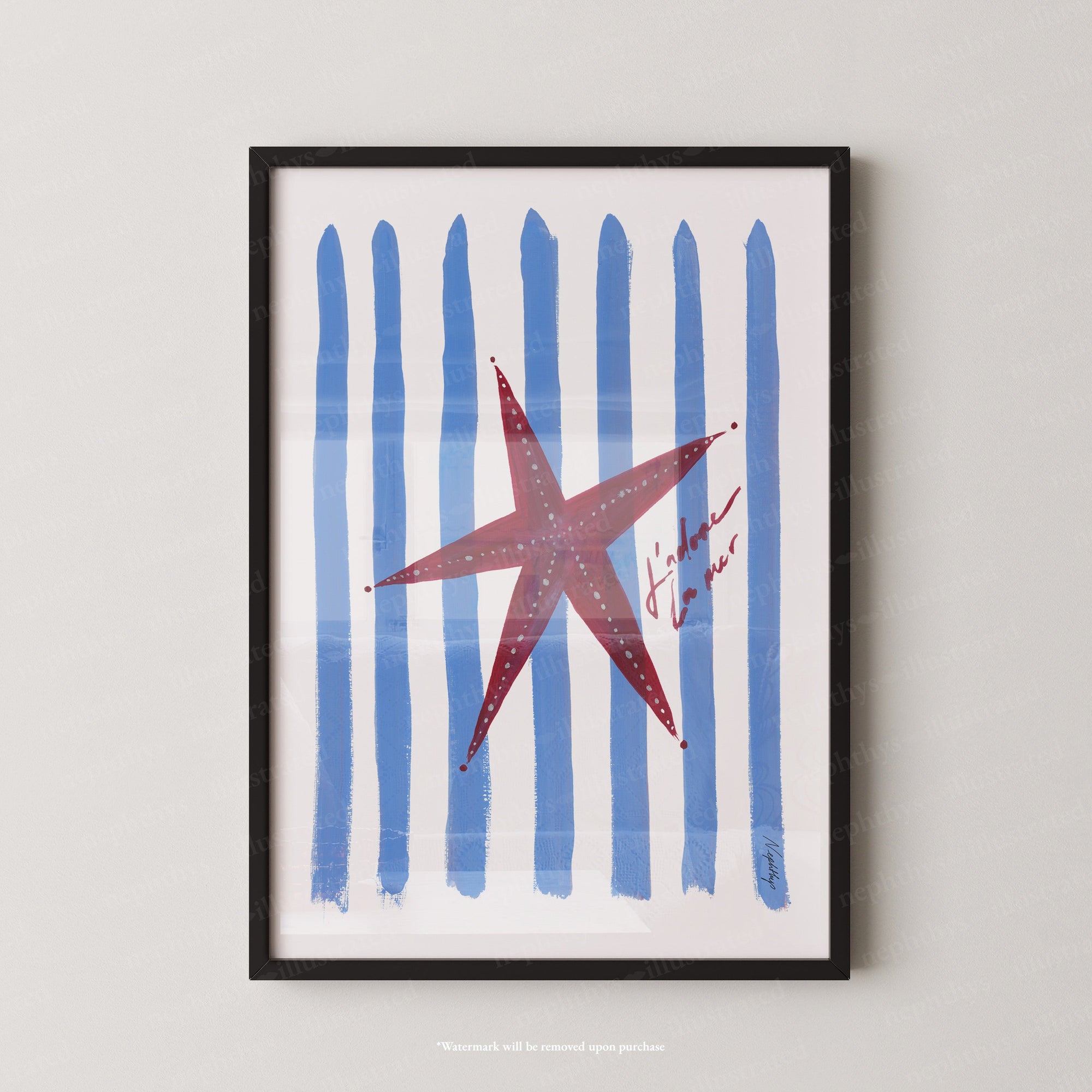 J'adore Starfish Print