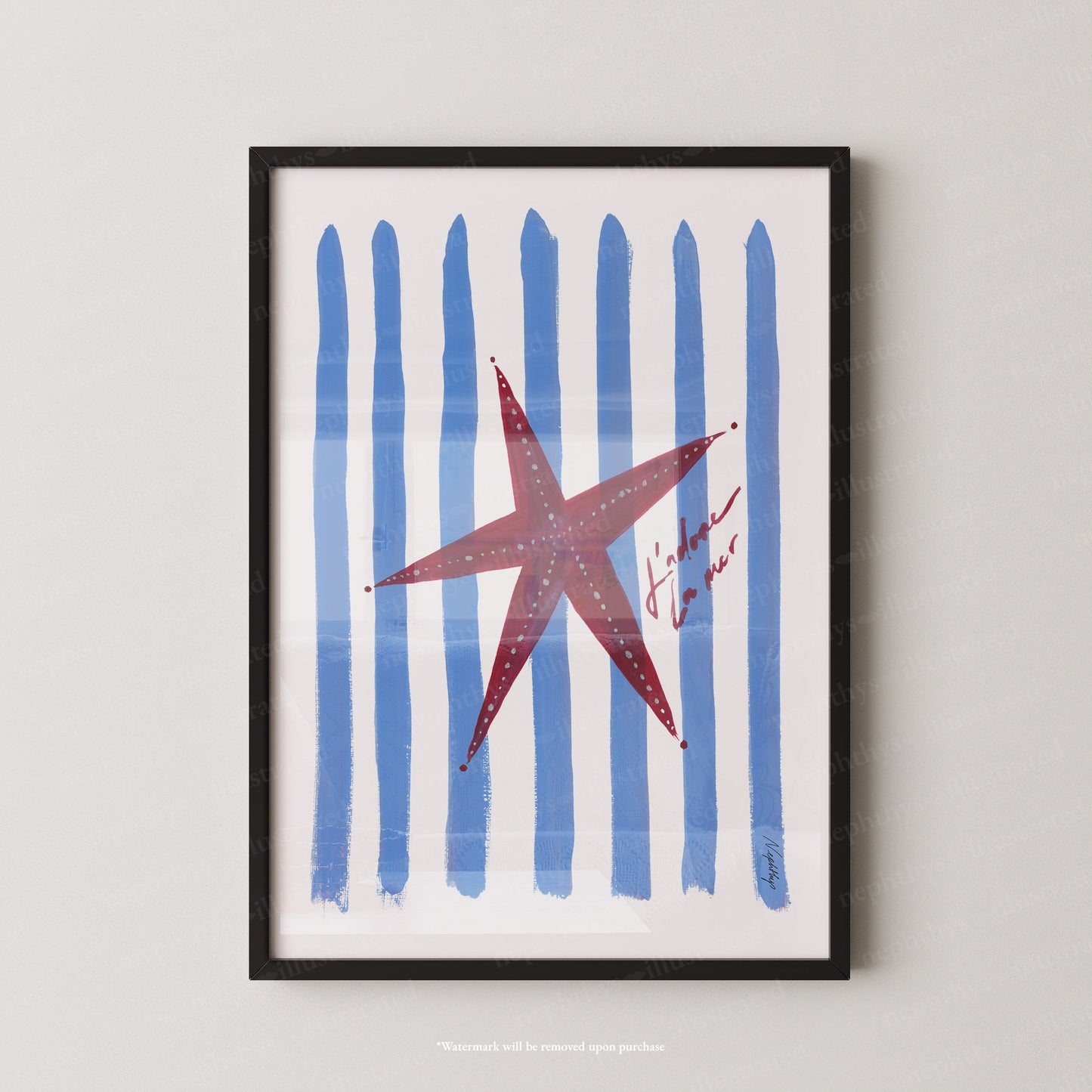 J'adore Starfish Print