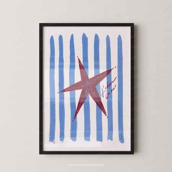 J'adore Starfish Print