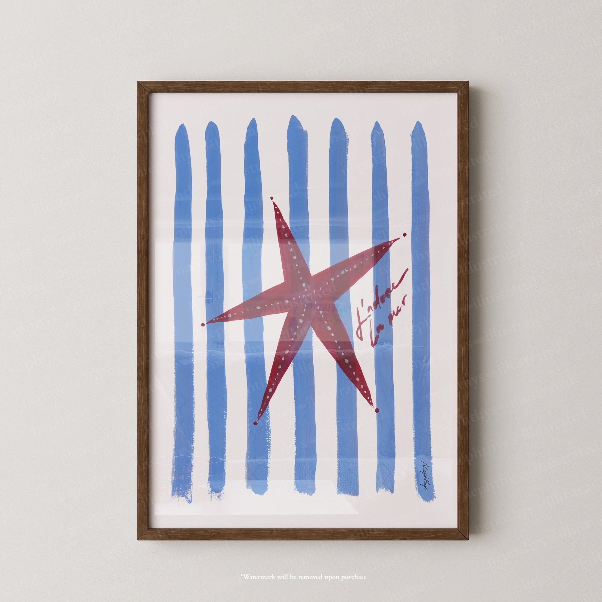 J'adore Starfish Print